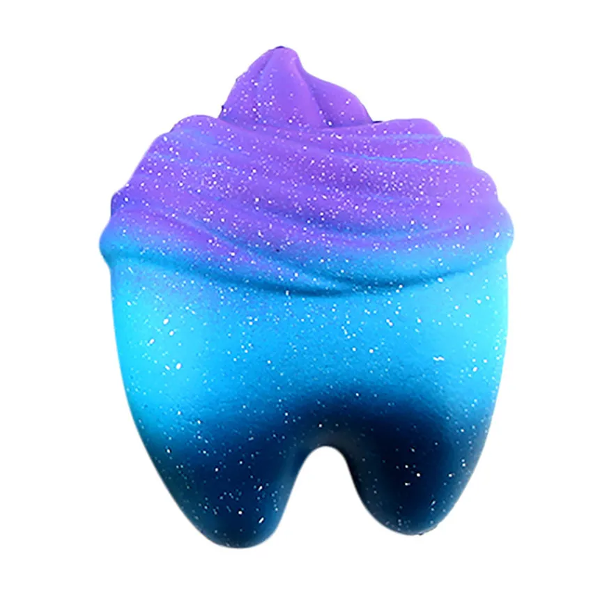 Мягкие Jumbo мультфильм зубы приколы розыгрыши игрушки сквиш антистресс медленно поднимающийся сжимает Squishies игрушки 20S71219 Прямая
