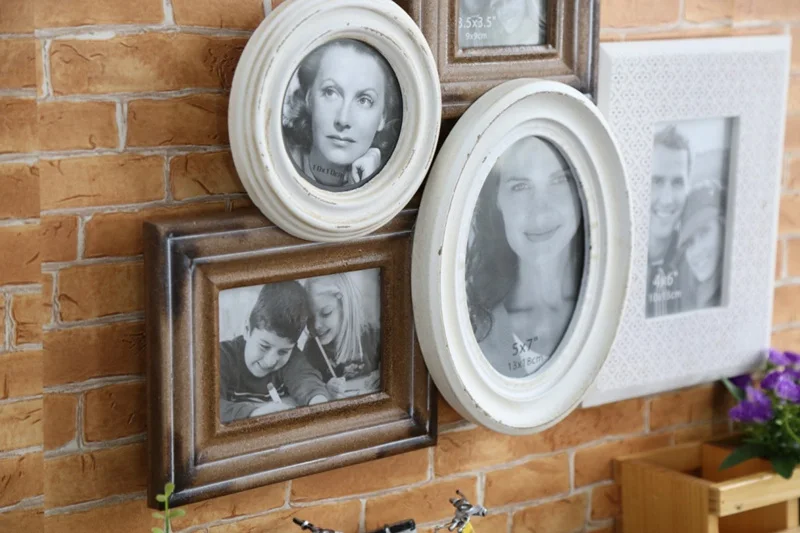Shabby Cottage Chic Wooden Collage Frame Photo Wall Multi Opening Booth | Дом и сад