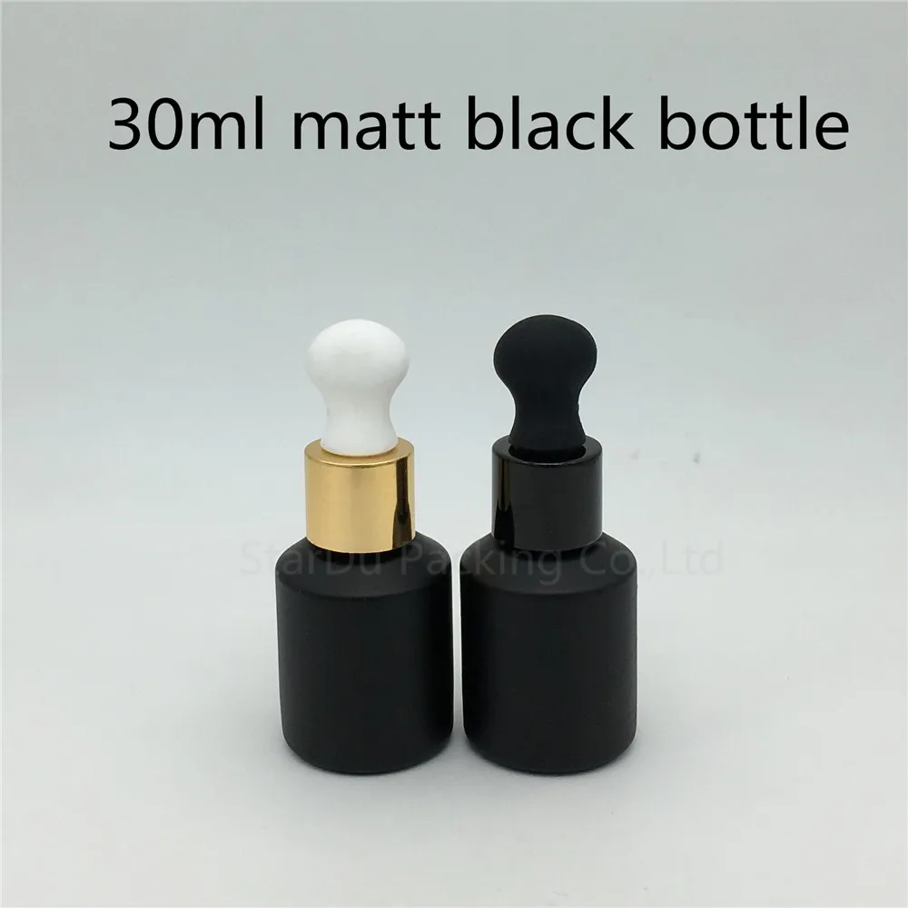 

Glass Bottle , 30cc Essential Oil Packing Dropper Bottle Black Refillable Bottles Stardu Packing 30ml Empty Matt