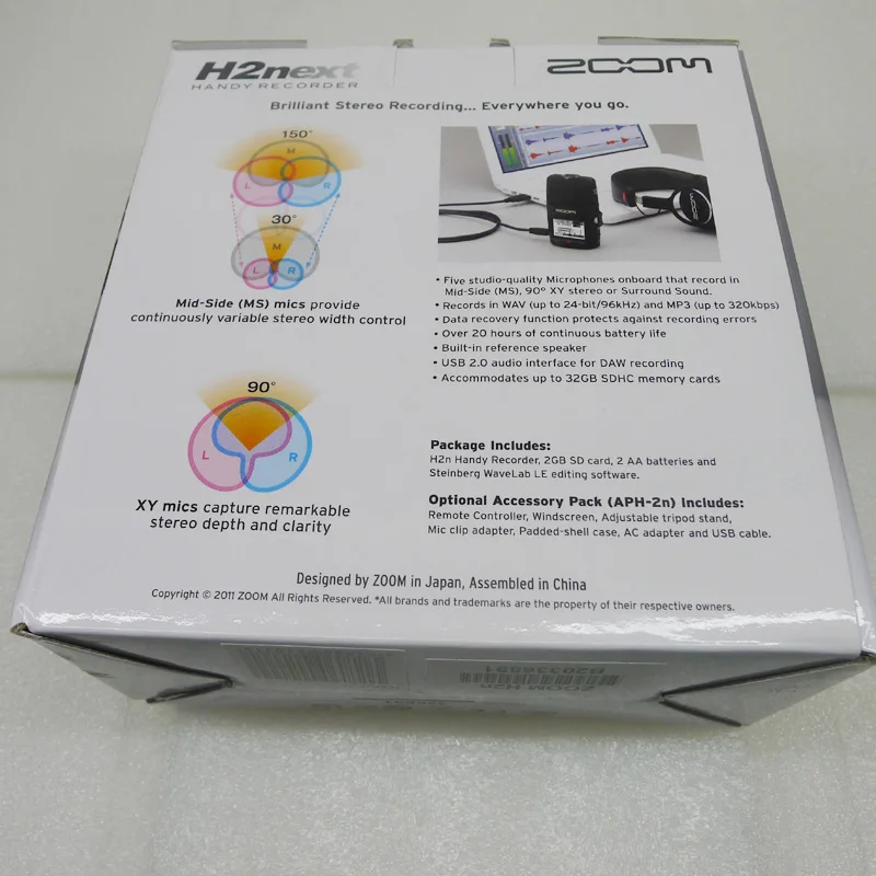 Зум H2N MIC цифровой Профессиональный голос музыка встречи mp3 рекордер зеркальные