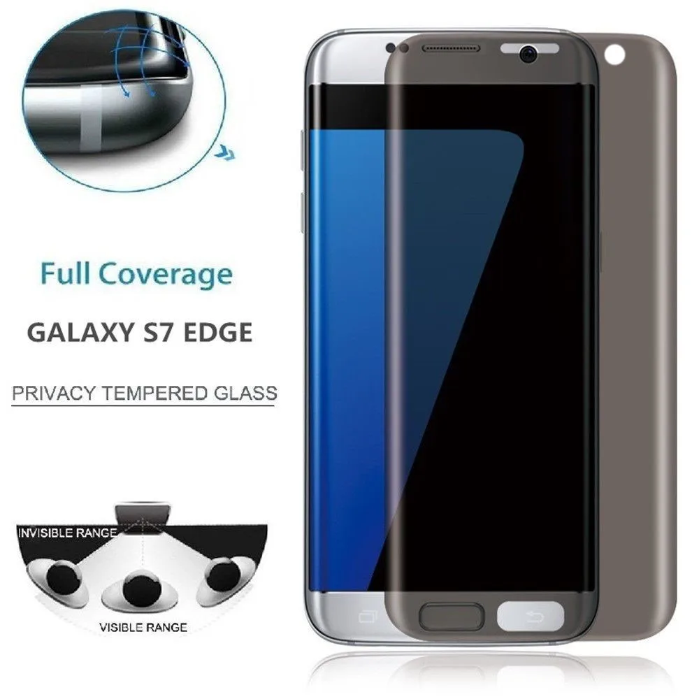 Del тонированное полноэкранное Защитное стекло для Samsung Galaxy S7 Edge td914 Прямая