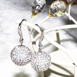 Женские серьги капли с фианитом подарок женские модные 362 камень ALW18102 Прямая