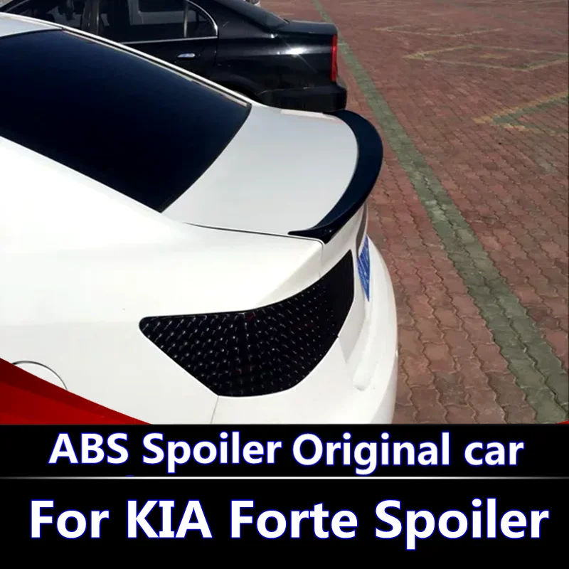 Для Kia Forte 2011 2015 спойлер высокого качества ABS Материал заднее крыло автомобиля