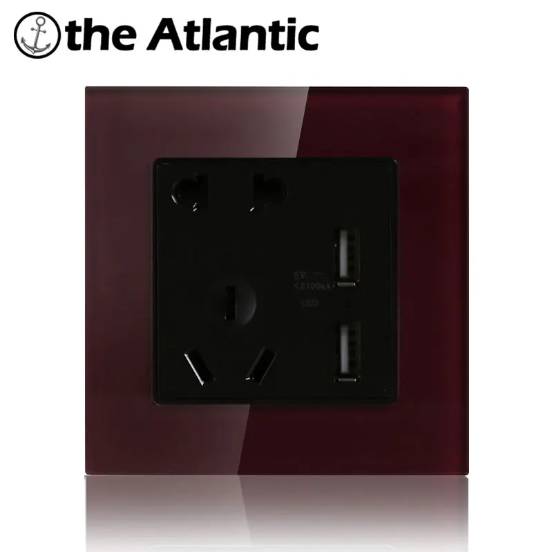 Atlantic 4 цвета 16a универсальный перешли 5 отверстий Шпильки Разъем Кристалл