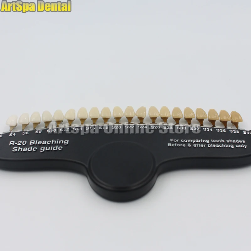 

20 Colors luxary packing dental whitening 3D shade guide color comparator with Mirror Teeth Whitening Accelerator