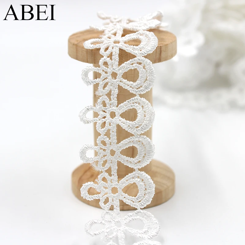 Винтажное водорастворимое цветочное кружевное украшение лентами 5 ярдов в