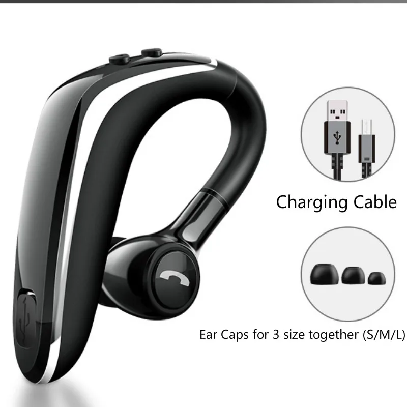 Комплект из 2 предметов, bluetooth-гарнитура 5,0, беспроводные наушники, супер долгий режим ожидания, наушник с микрофоном, устойчивое к поту, шумоподавление, свободные руки