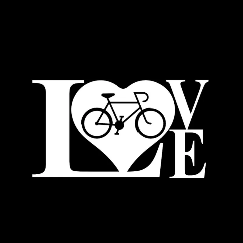 YJZT 13 3*7 4 см LOVE Cyclist Велоспорт Декор Автомобильные наклейки аксессуары виниловые