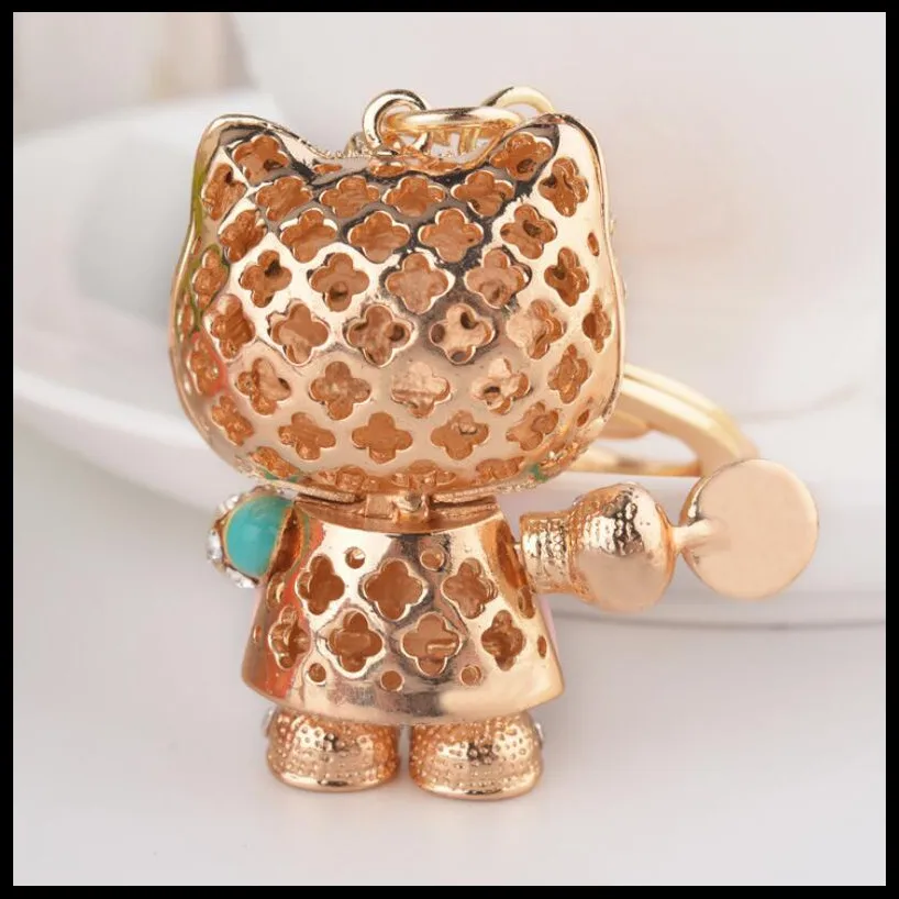 Новинка 2019 модный креативный брелок с котенком украшения для девушек в сумку