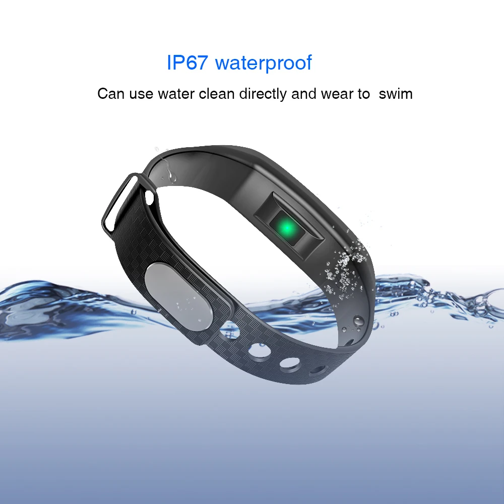 TimeOwner Waterproof Smart Bracelet Pedometer Heart Rate Monitor Wristband Multi Sport Fitness Tracker Message Push Band | Электроника
