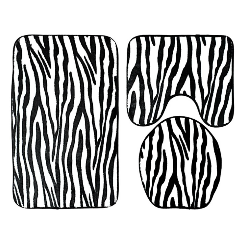 Online Flanella Animale Creativo Wc Zerbino Bagno Zerbino Anti-slip Tappetini 3 Pz/set Tavolette Copriwater