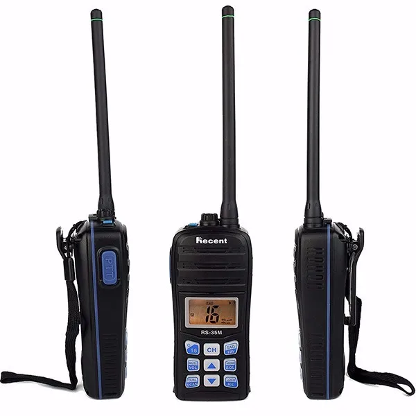 2 шт. морская радиостанция диапазона VHF IP67 влагонепроницаемые Walkie Talkie RS-35M ЖК-дисплей 5 Вт/1 Вт поплавок ручной двухсторонний ветчина радио 70 каналов