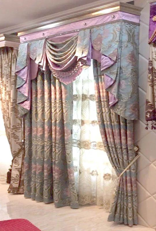 Роскошные шторы для гостиной домашний декор тюлевые занавески кухни зеленые