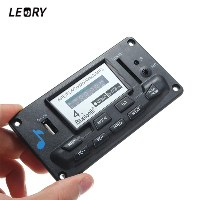 LEORY MP3 bluetooth декодер модуль MP3 WAV WMA APE bluetooth 4,0 аудио DAC декодер функция записи приложение управление телефоном