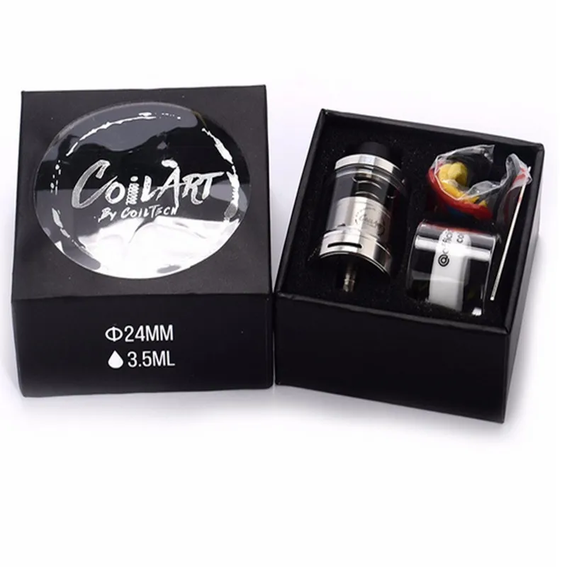 Kangertaike магазин CoilART МАГ RTA 24 мм диаметр Стекла Pyrex Замена бесплатная доставка