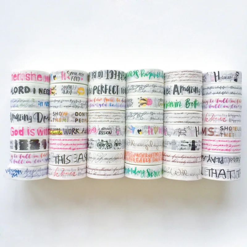 2 рулона простых букв и чисел Васи бумага Маскировочная лента альбом для