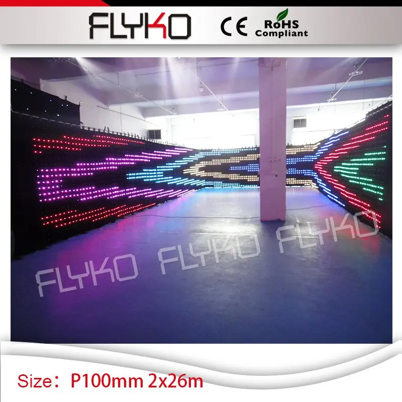 Огнестойкая светодиодная видеозанавеска для диджея свадебный фон rgb3 в 1