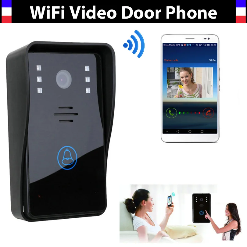 

New Wifi video door phone doorbell Wireless video doorphone Intercom for iPad Smart Phone Tablet remote Unlock Intercom