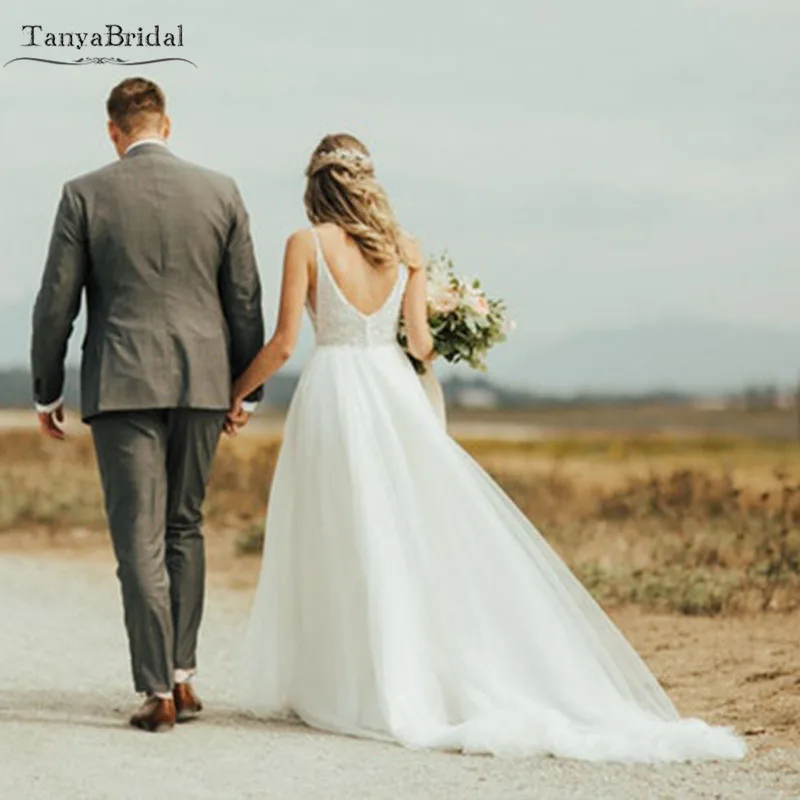 Винтажные богемные тюлевые свадебные платья юбки для невесты лучший выбор