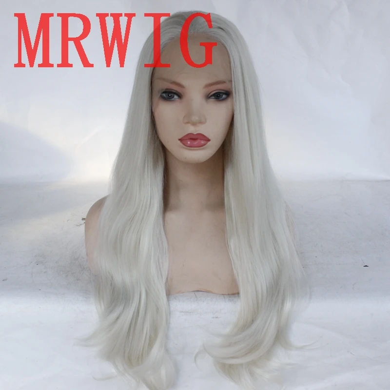 MRWIG #60 блонд цвет волос длинные натуральные волнистые синтетические передние