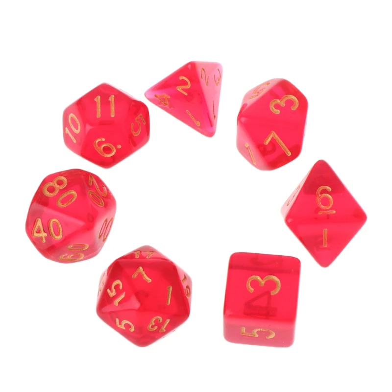 Прохладный 7 шт многогранные Multi кубика D4-D20 подземелья и дракон D &amp ролевые поли