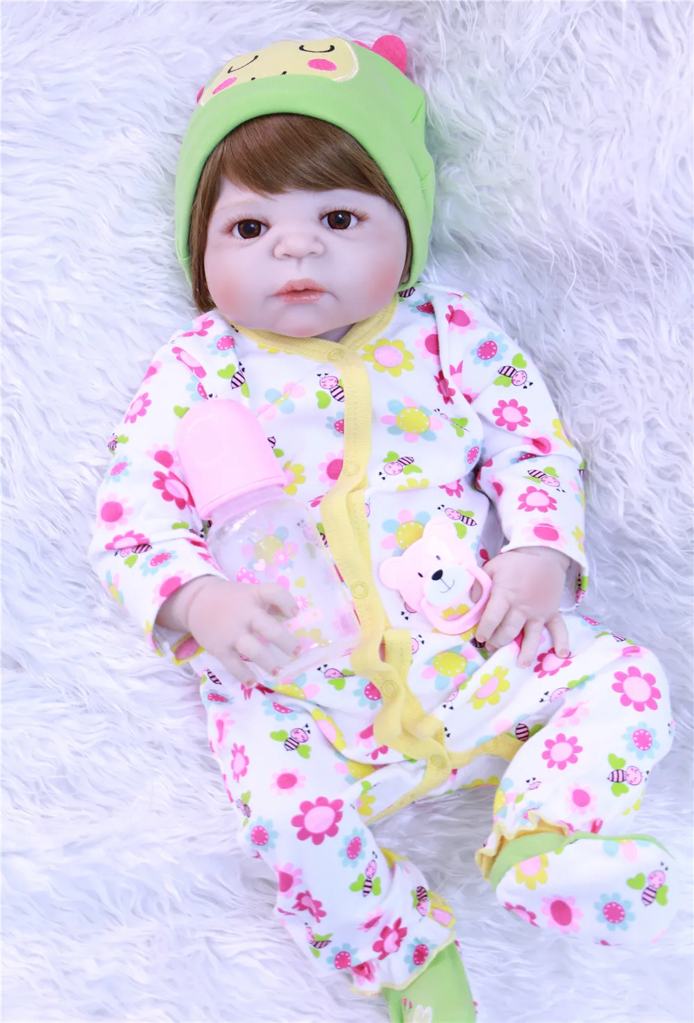 Boneca reborn npk Dolls полностью силиконовая кукла baby girl Кукла Bebes realista детский подарок