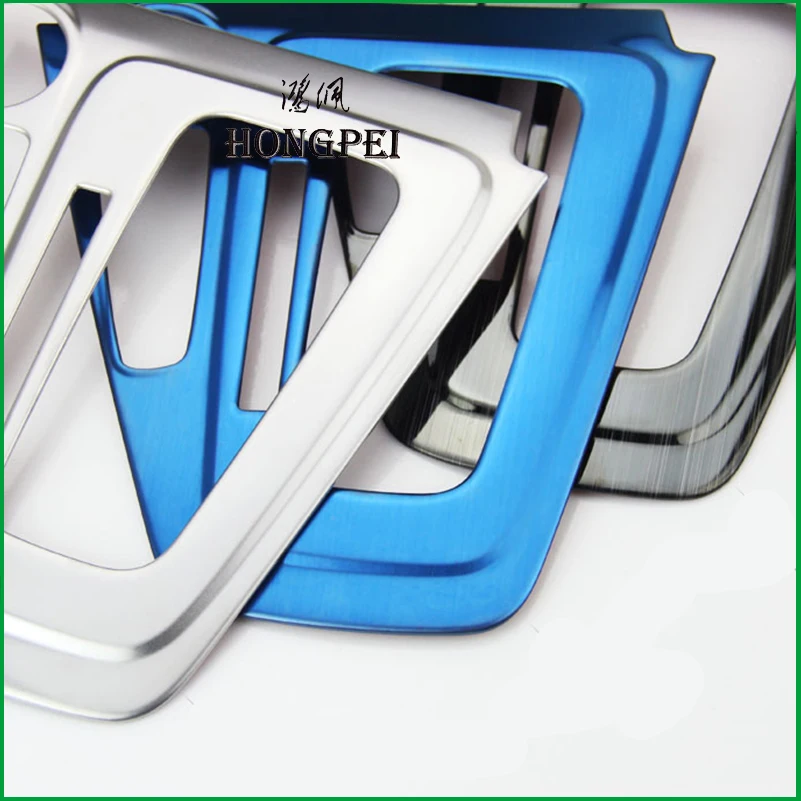 

Car-Styling Gear Shift panel holder Air conditioner Control Frame Cover trim sticker case For Ford For Focus 3 MK3 2015-2017