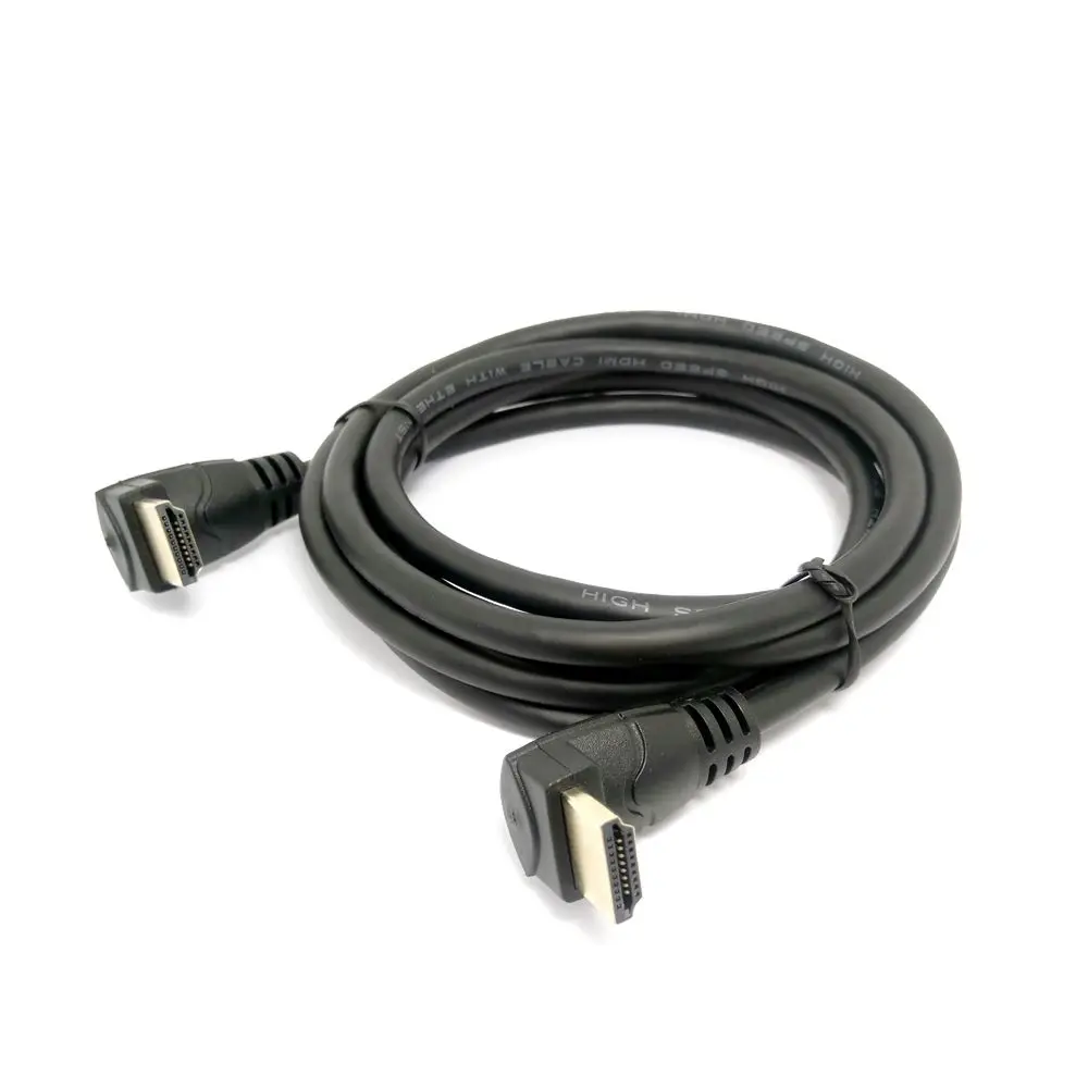 2 0 локтевой кабель 4K * 2K @ 60 Гц HDMI совместимый для мужчин вниз или вверх под углом к