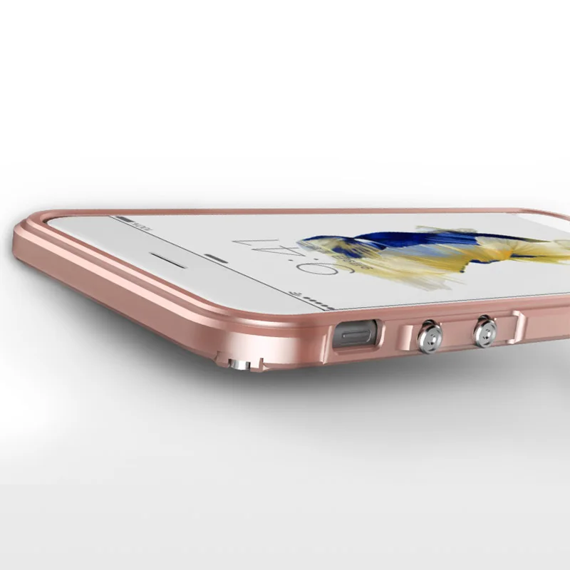 Роскошный Алюминиевый металлический бампер GinMic для iPhone 6 6s 6Plus 6S + алюминиевый