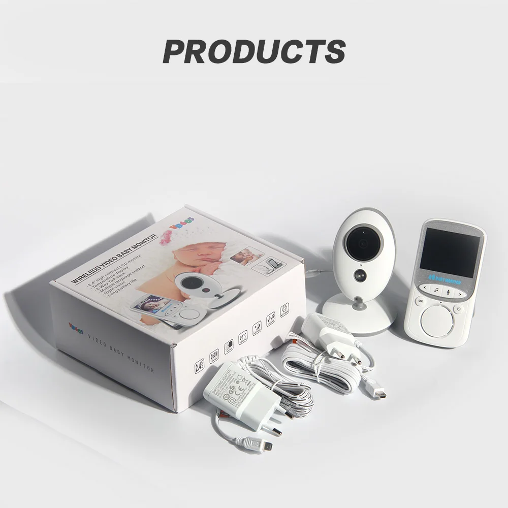 

1080P Baby Monitor Wireless Video Color Baby Monitor High Resolution Baby Nanny Security Camera Night Vision Temperature Monitor