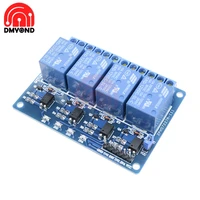dc 12v relay module 4ch 4 channel optocoupler for arduino arm avr dsp pic msp ac 250v 10a dc 30v low level signal mcu plc