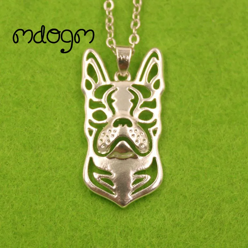 Милое ожерелье Бостонский терьер собака животное подвеска Позолоченная