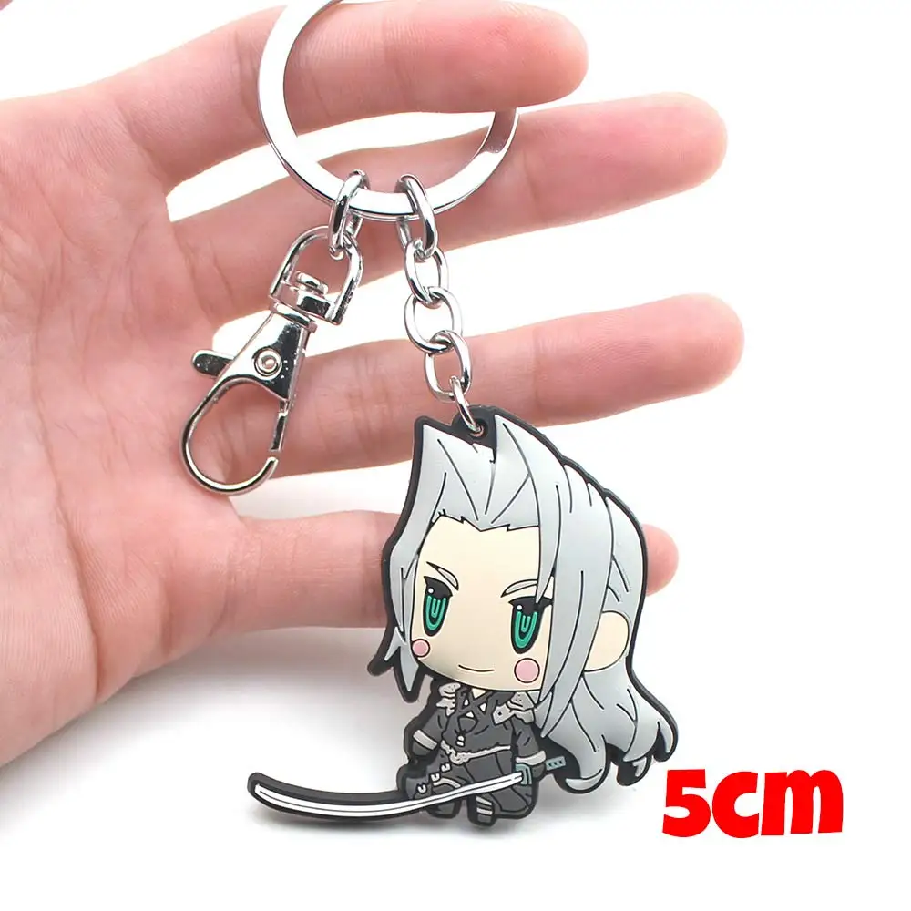 POFUNUO игра Final Fantasy Cloud Prompto Noctis символ ПВХ подвеска ручной работы брелок кольцо