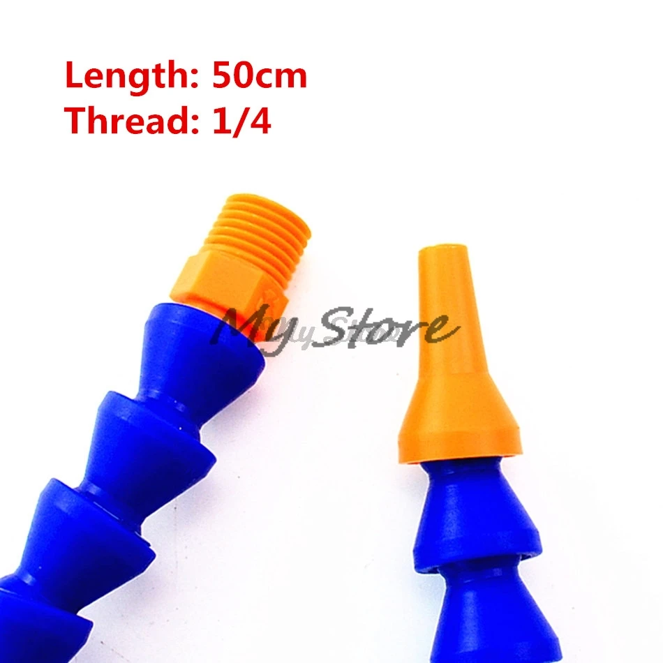 02 x50mm Round 1 шт. круглый рот и плоский рот 1/" 3/8" 1/" резьба 30 40 50 60 см Пластиковый станок охлаждающая труба масляная Труба водопроводная труба - Цвет: 02 x50mm Round