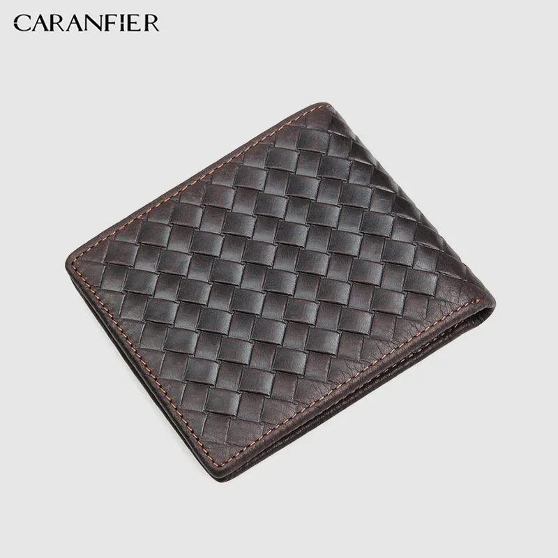 CARANFIER 100% Высококачественные мужские кошельки из натуральной коровьей кожи