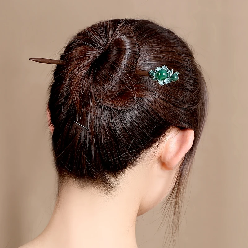 

Hair hairpin of women of adult headdress dish Hair clasp classical step wave ancientry palace restoring ancient ways of Hair