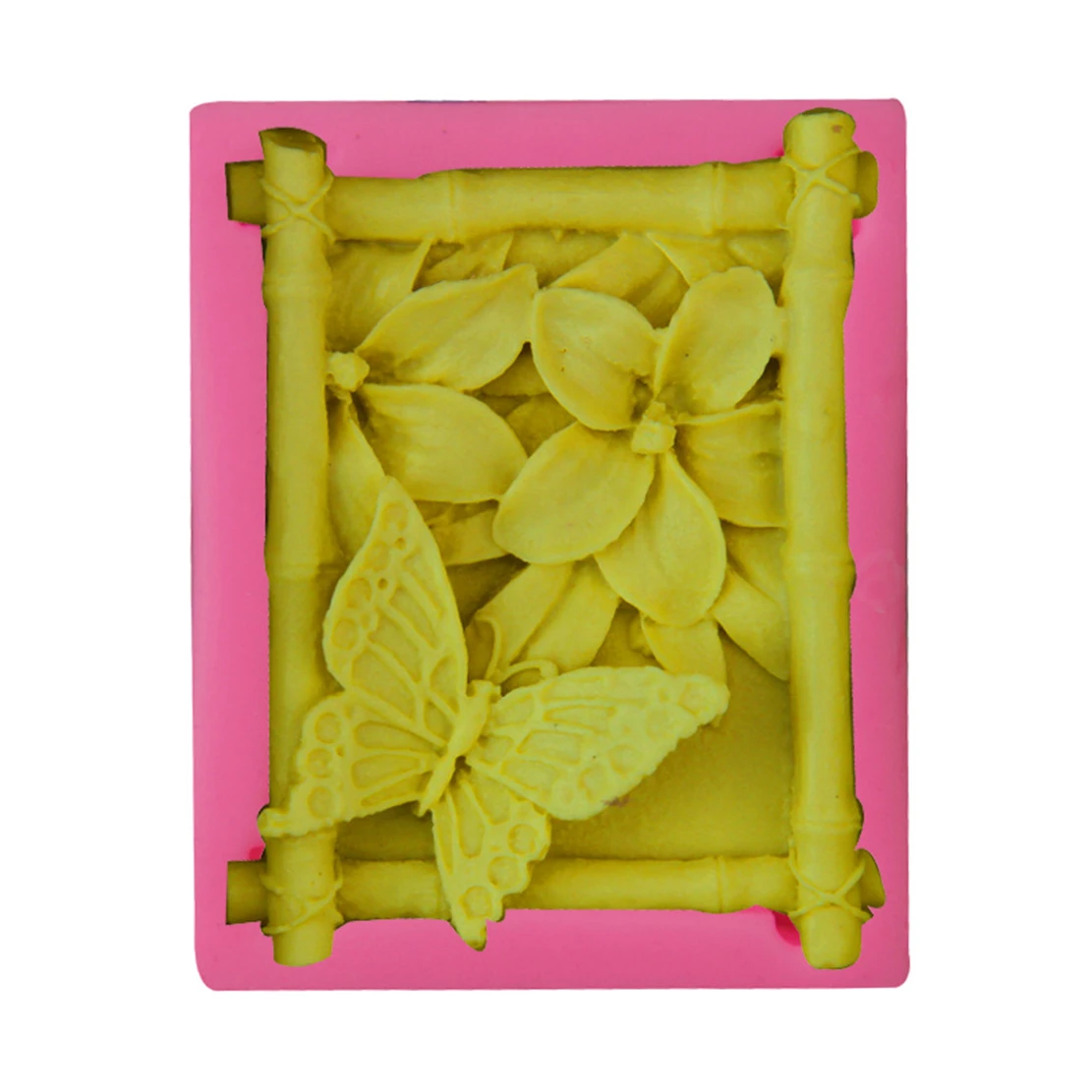 Bamboos Мыло DIY силиконовый для торта мастики печенье Шоколадное украшение Плесень