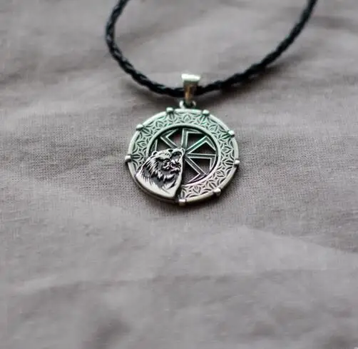 10 шт. Оптовая Викинг Медведь Подвеска славянский оберег символ солнце колесо