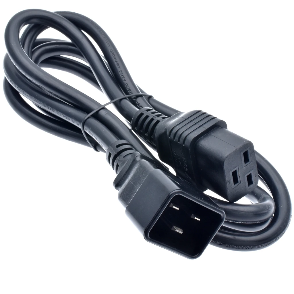 Удлинительный кабель IEC320 Female C19 Male C20 3 х2 5 мм квадратный 2 м для PDU 16 А сверхмощный