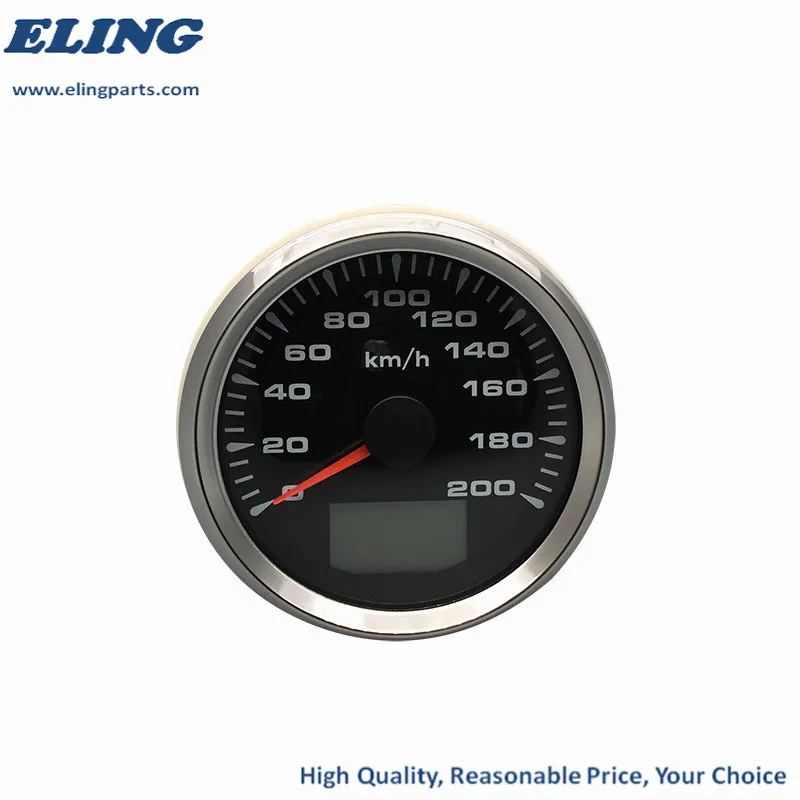 85 мм Универсальный Автомобильный морской GPS скоростной одометр 0 200 км/ч пробег 9 32