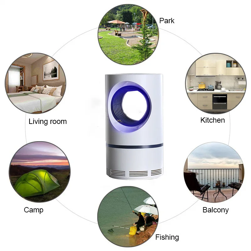 Низковольтный ультрафиолетовый светильник от комаров безопасная