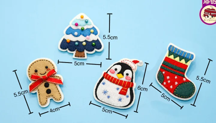 Мультфильм животных Брошь Ткань Фетр комплект не тканевые Craft DIY Вышивание ручной