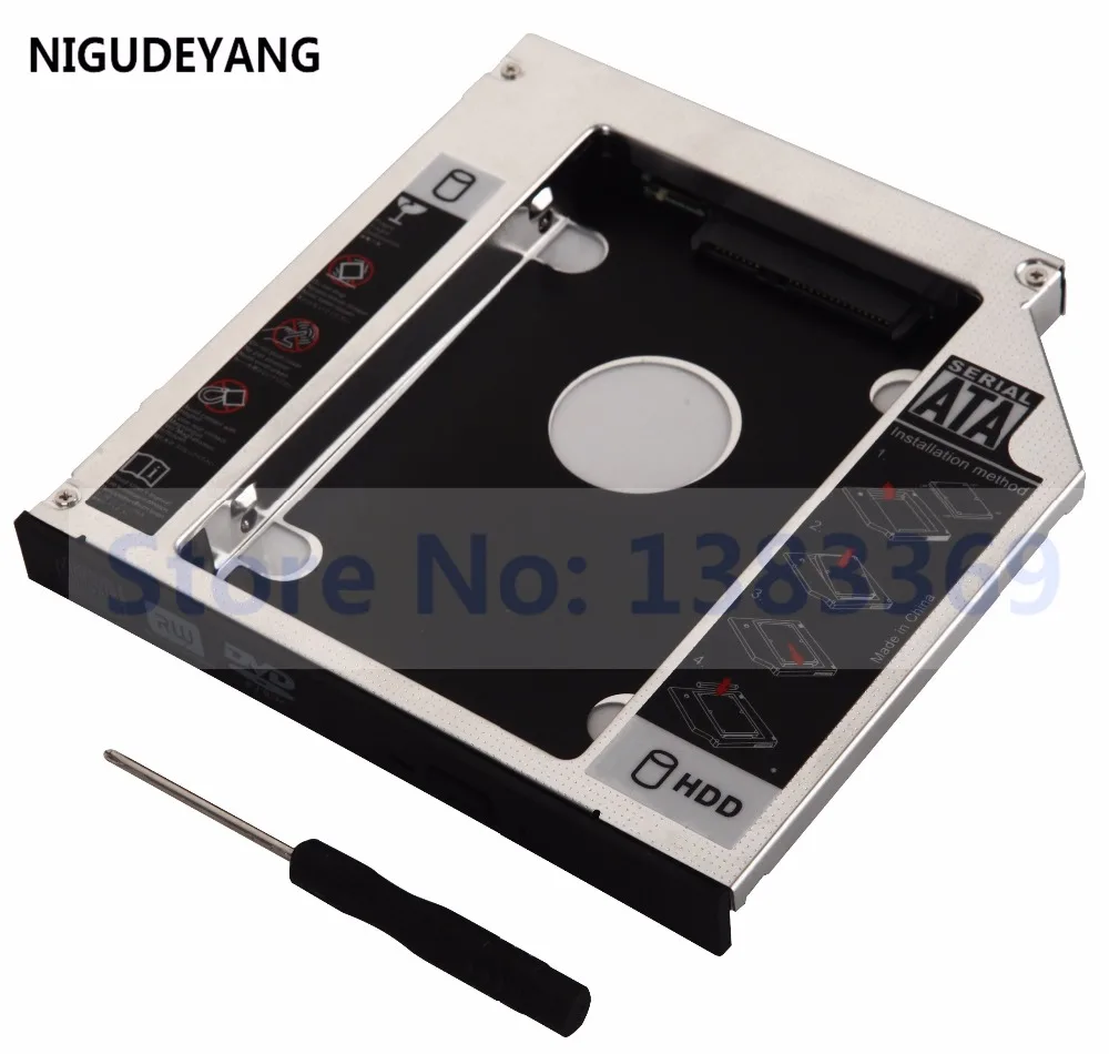 NIGUDEYANG 2nd 12 7 мм SATA жесткий диск HDD SSD Оптический отсек Caddy Frame Tray для ASUS N51 N56 N70 N75 N80 N90