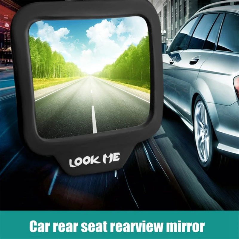 

270 degree wide-angle lens design Car rear seat rearview mirror Back Row Rear View Mirror children observed Interior Mirror