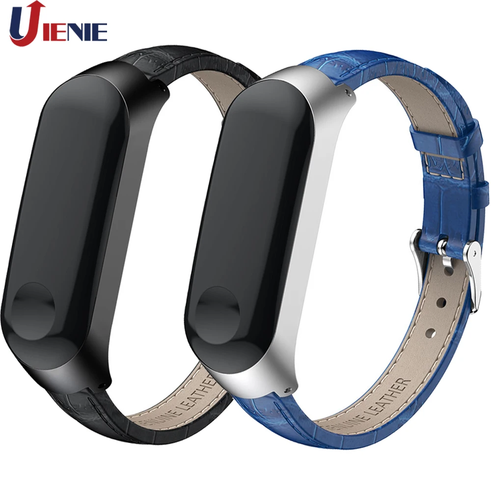 

Ремешок кожаный для Xiaomi Mi Band 3, сменный Браслет для смарт-часов Mi Band 3