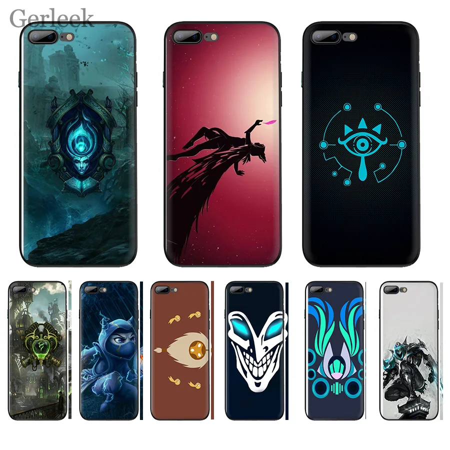 Чехол для телефона League Of Legends Game цветной рисунок iPhone 6 6S 5 5S SE XR X XS MAX 8 7