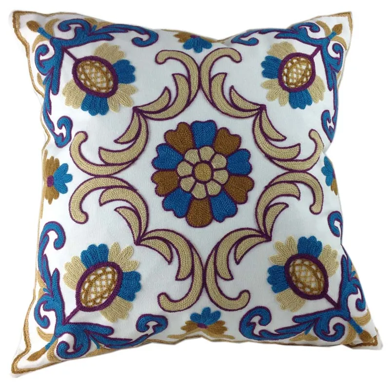 Наволочка из 100% хлопка с вышивкой для украшения дома наволочка подушки в