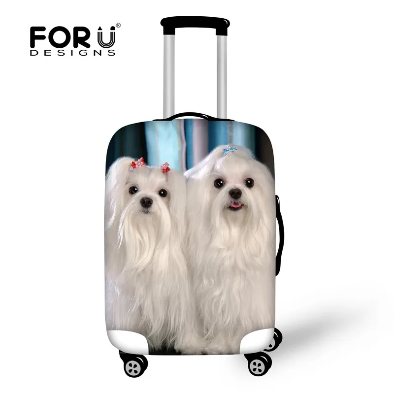 FORUDESIGNS, 3D Schnauzer, водонепроницаемый чехол для багажа, защитные пылезащитные Чехлы для собак, животных, Дорожный чемодан, чехол для 18-30 дюймов, чехлы - Цвет: H4534