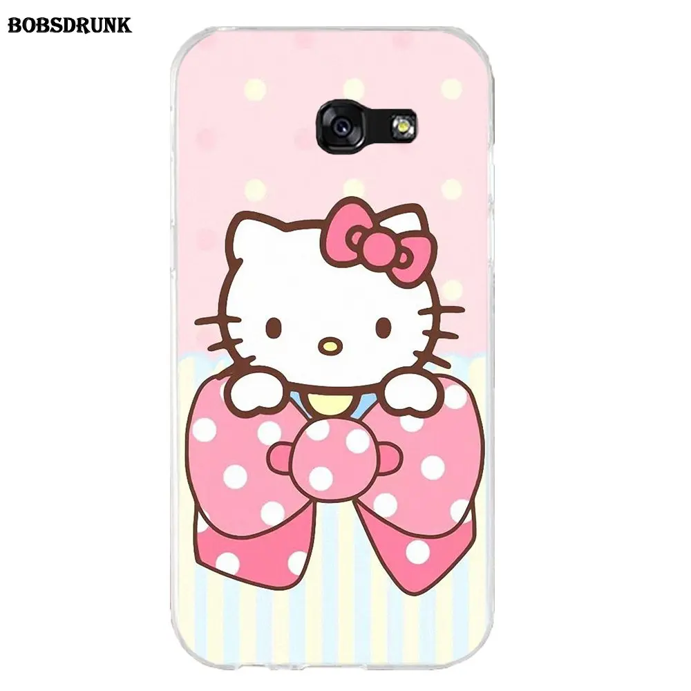 EJGROUP для samsung Galaxy A3 A5 A7 J1 J2 J3 J5 J7 мягкий чехол для мобильного телефона рисунок «Hello Kitty»