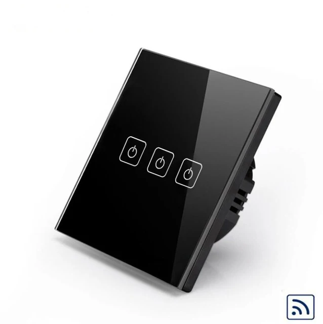 3 Gang Switch ЕС/Великобритания Стандартный 1/2/3 Беспроводной дистанционного Управление светильник переключатели, система автоматического управления "умный дом" RF433 дистанционного Управление настенный сенсорный переключатель - Цвет: 3 Gang Switch